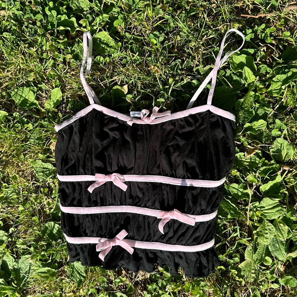 coquette tank top 💖🖤